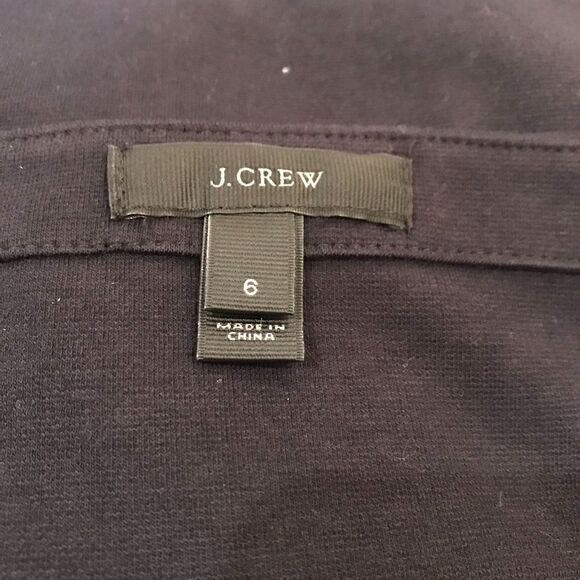 J. Crew Tipped Gamine Ponte Dress 6 Navy - Picture 9 of 9